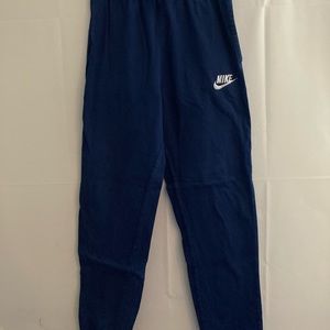 Boys Nike Cuffed Sweatpants Navy Size XL